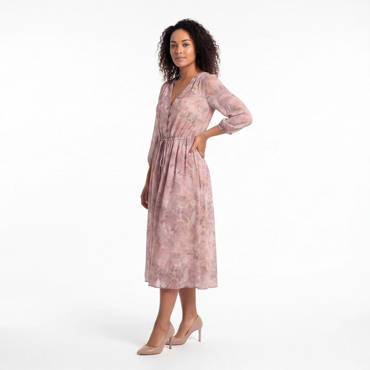 Pink Lily Rose Chiffon Dress 2