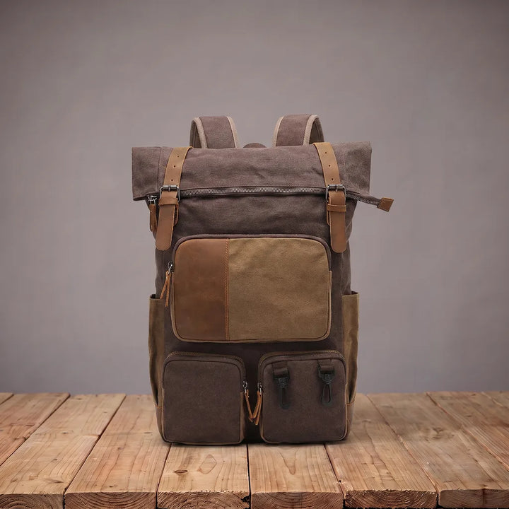 Abel | Work Laptop Waterproof Tote Backpack  - Color:Brown