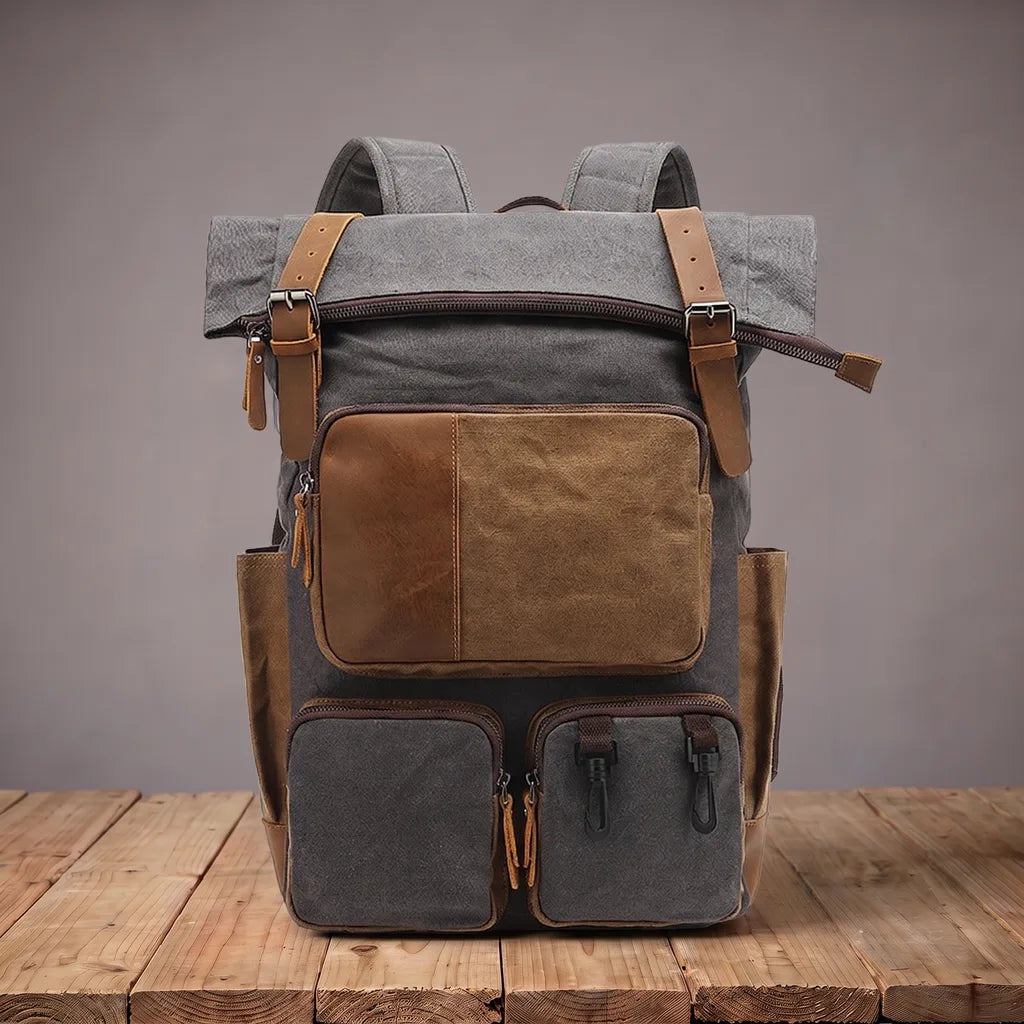 Abel | Work Laptop Waterproof Tote Backpack  - Color:Gray