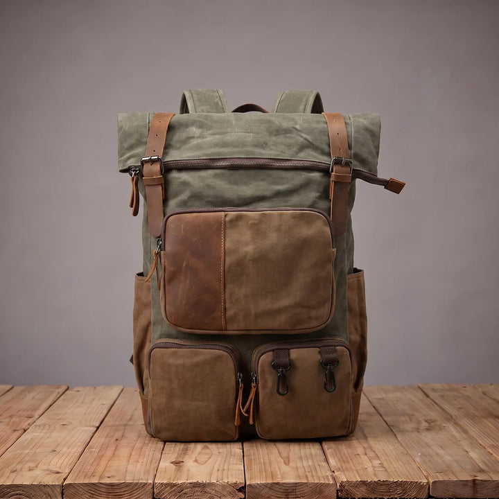 Abel | Work Laptop Waterproof Tote Backpack  - Color:Green