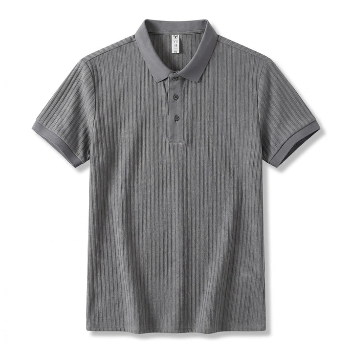 Adrian Knit Polo - Color:Dark Gray;Size:S