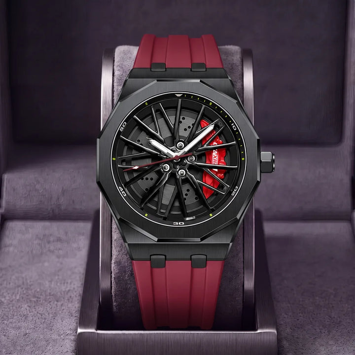 Adrian Mens Motorsport Watch - Color:Black/Red