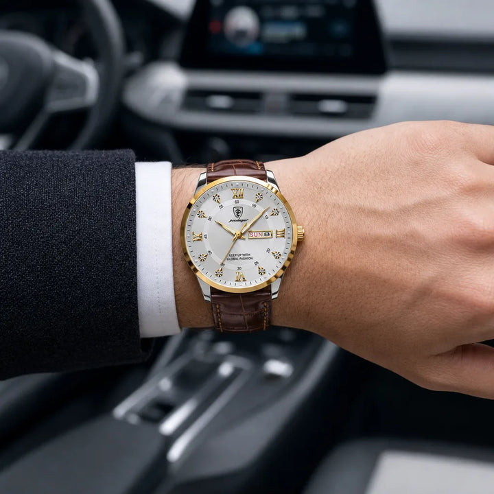 Men's White Wadsworth Slim Calendar Watch