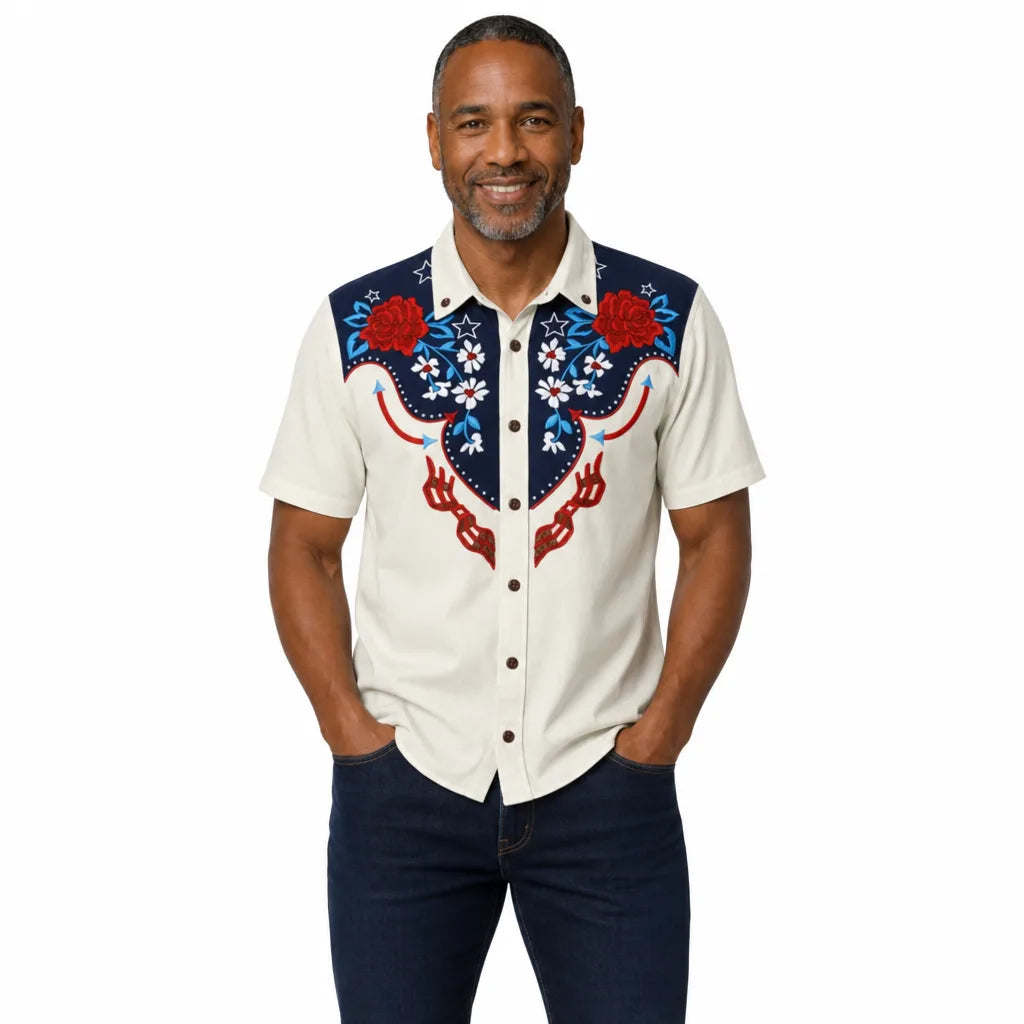 Men's 1 Lucas Printed Western Shirt