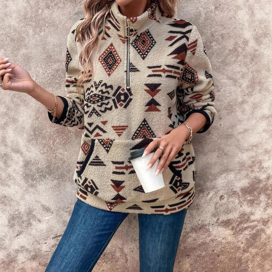 Women's Alice | Women's Western Quarter-Zip Sweater