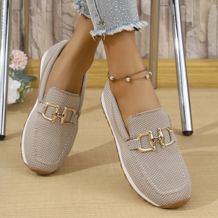 Alicia | Women's Orthopedic Loafers  - Color:Beige;Size:36