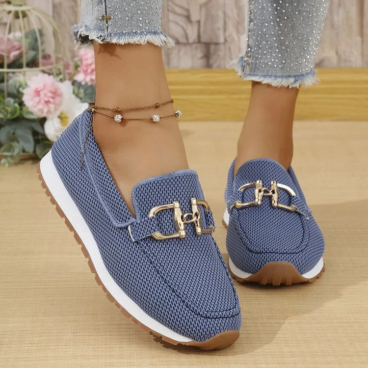 Alicia | Women's Orthopedic Loafers  - Color:Blue;Size:36
