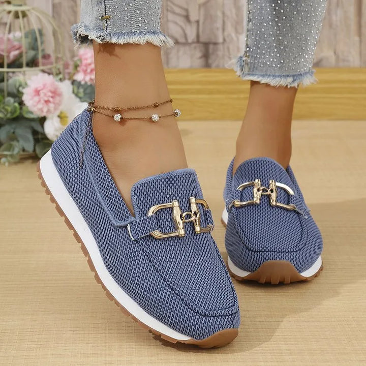 Alicia | Women's Orthopedic Loafers  - Color:Blue;Size:36