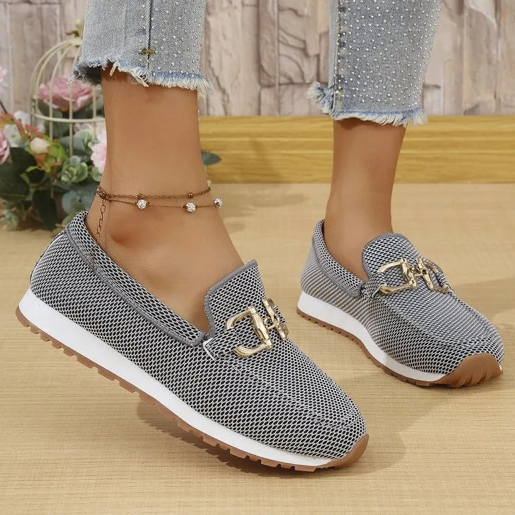 Alicia | Women's Orthopedic Loafers  - Color:Gray;Size:36