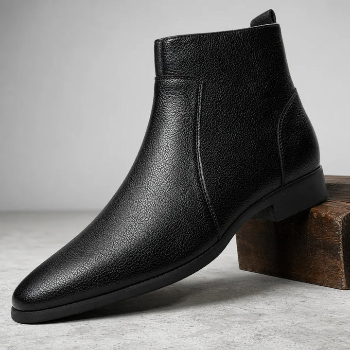 Alistair | Mens Slip On Sustainable Boots - Color:Black;Size:38