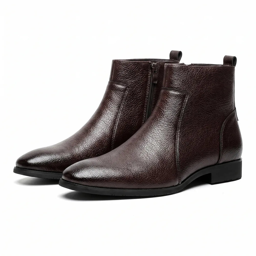 Men's Red Carlisle Side Zip Boots