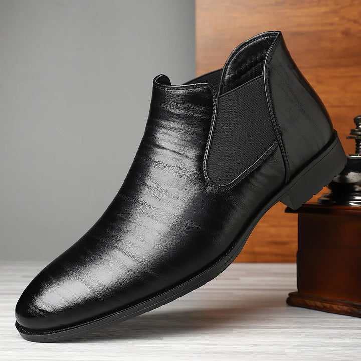 Amaan | Men's Luxury Chelsea Boots  - Color:Black;Size:39