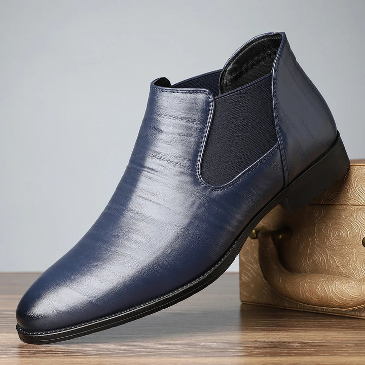 Amaan | Men's Luxury Chelsea Boots  - Color:Blue;Size:39