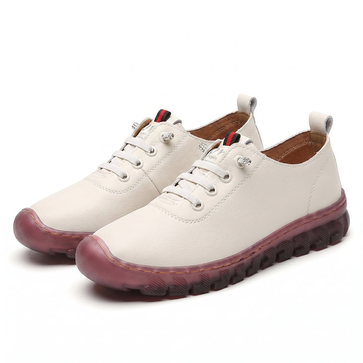 Amanda Slip-On Flats - Color:Off-White;Size:35