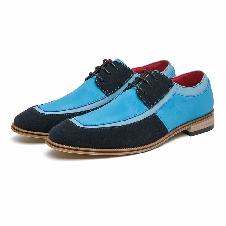 Ambrose Colourblock Dress Shoes - Color:Blue;Size:38