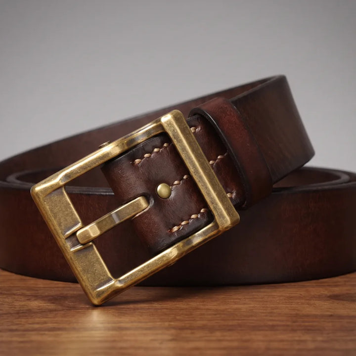 Men's Garrett Washed Leather Belt