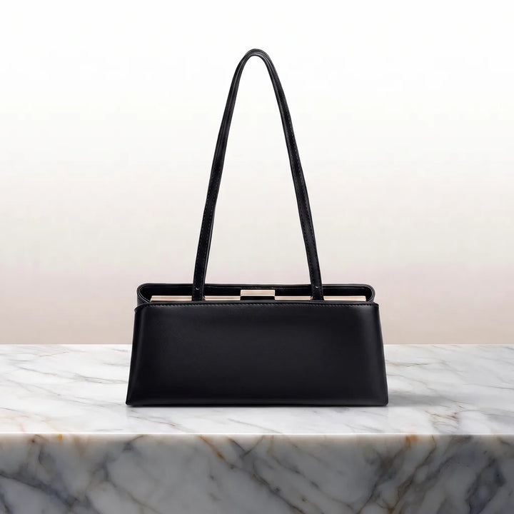 Women's Black Aylward Saddle Shoulder Bag