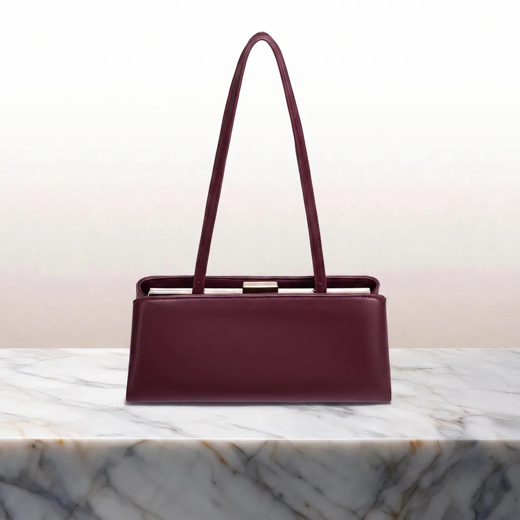 Women's Red Aylward Saddle Shoulder Bag