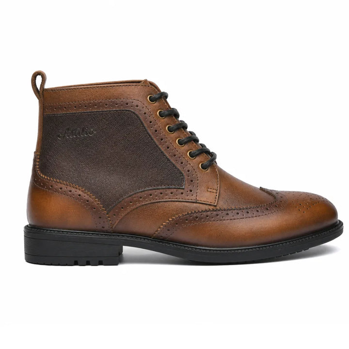 Men's Ames Leather Brogue Boots