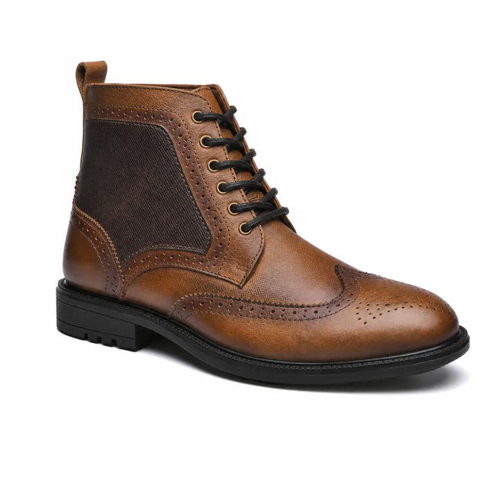 Men's Ames Leather Brogue Boots
