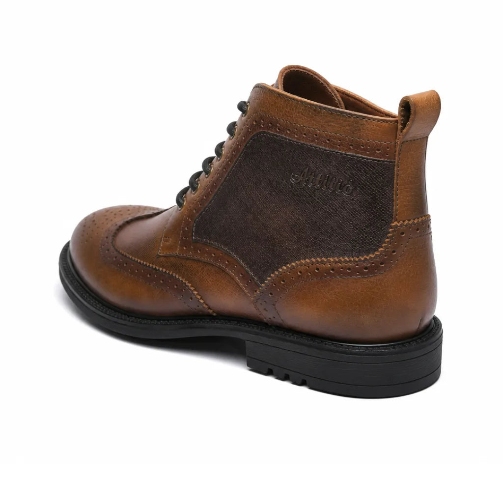 Men's Ames Leather Brogue Boots