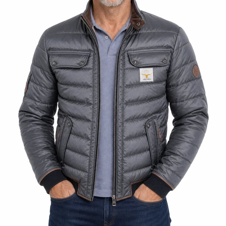 Men's Gray Anders | Men's Stylish Quilted Jacket for Fall