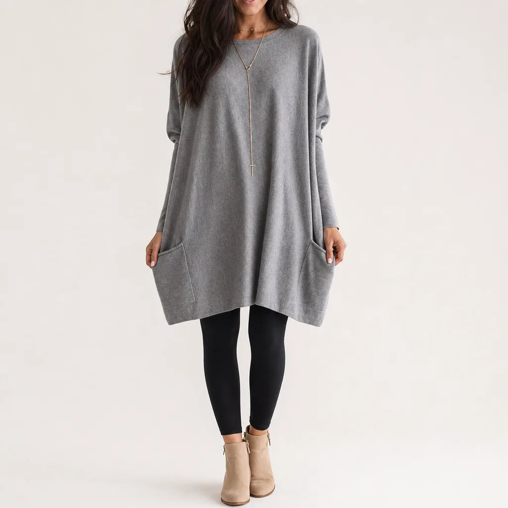 Women's Gray Randolph Pocket Long Sleeve Tee (Copy)