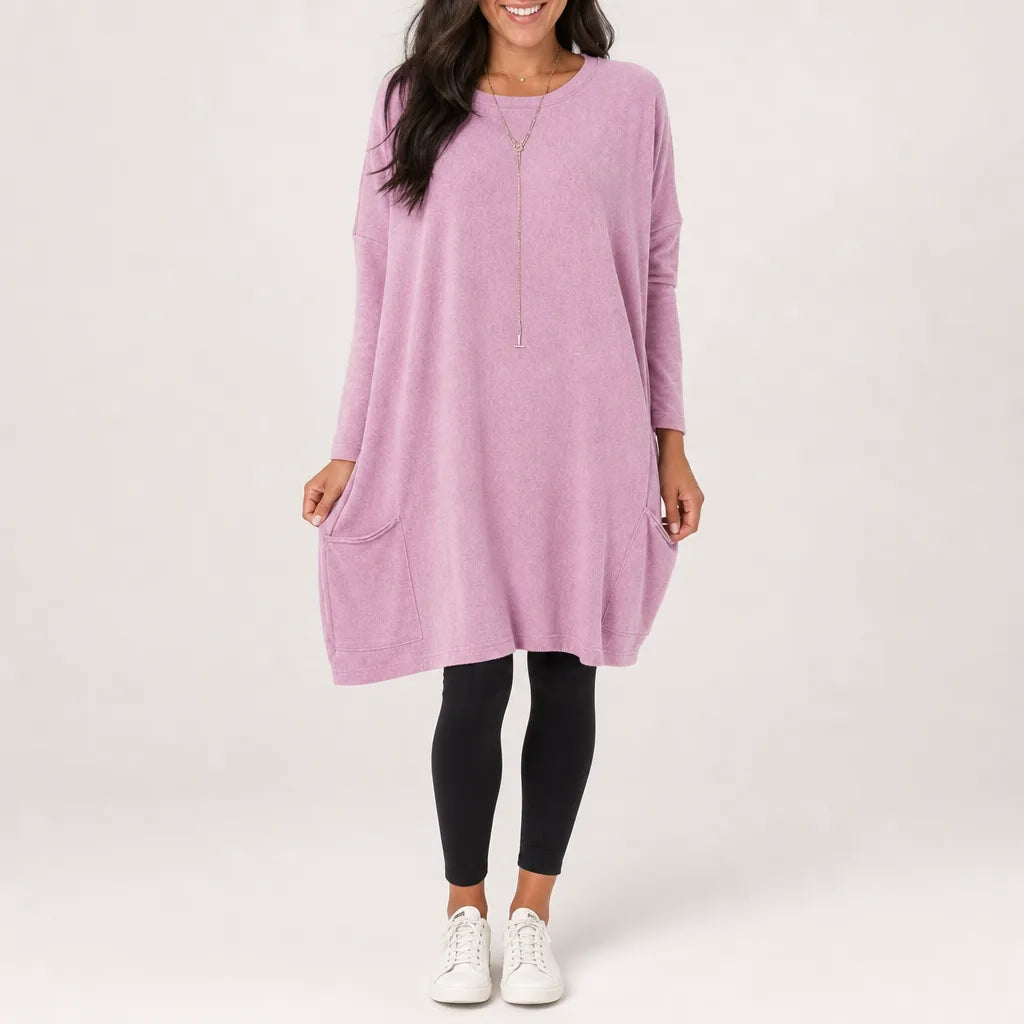 Women's Pink Randolph Pocket Long Sleeve Tee (Copy)