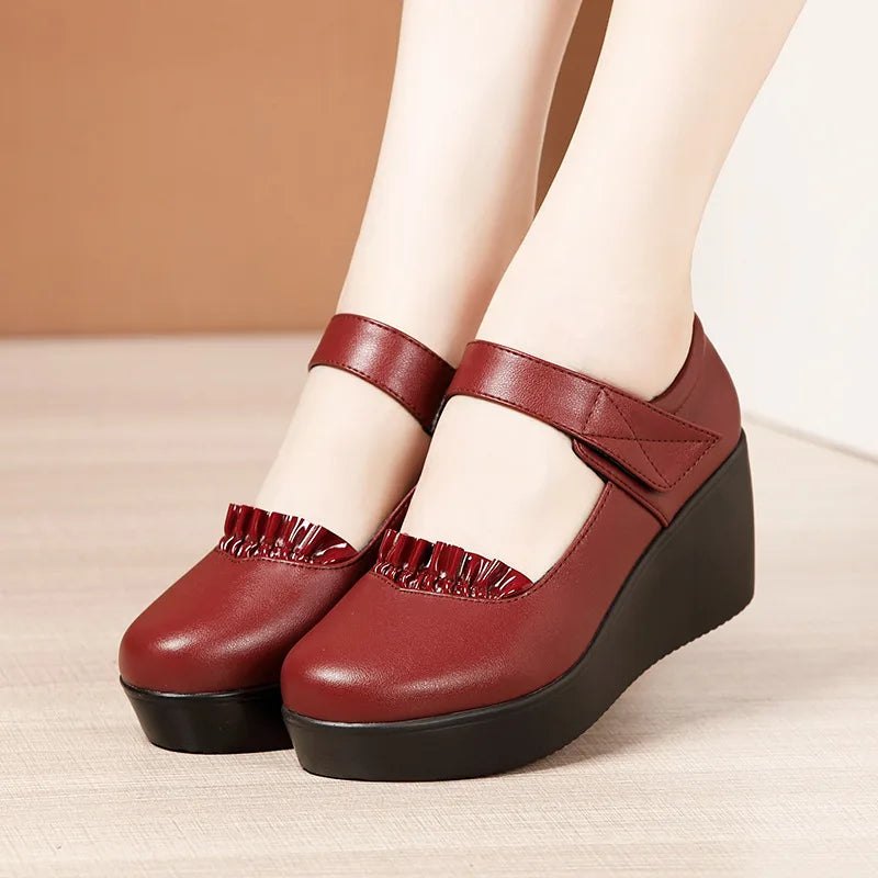 Women's Ann | Women's Orthopedic Wedge Mary Jane Shoes