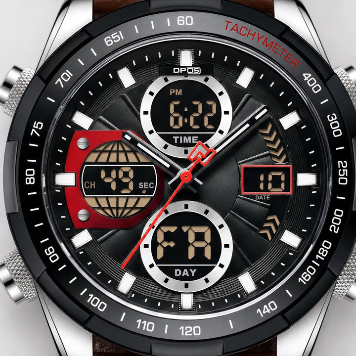 Men's Black Rhett Dual Display Watch