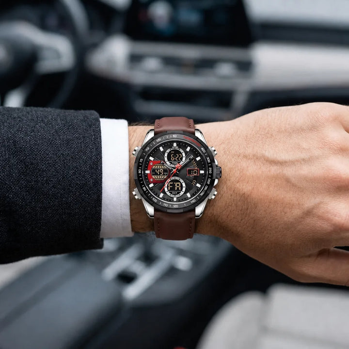 Men's Black Rhett Dual Display Watch