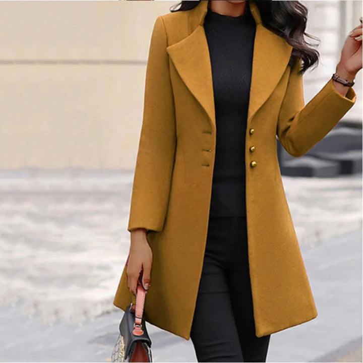Arabella | Women's Trench Coat - Color:Yellow;Size:XS