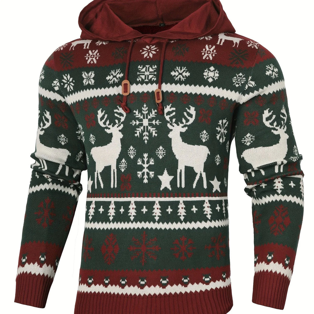 Archibald | Men's Christmas Hoodie Sweater  - Size:XS;Color:Christmas Style 1