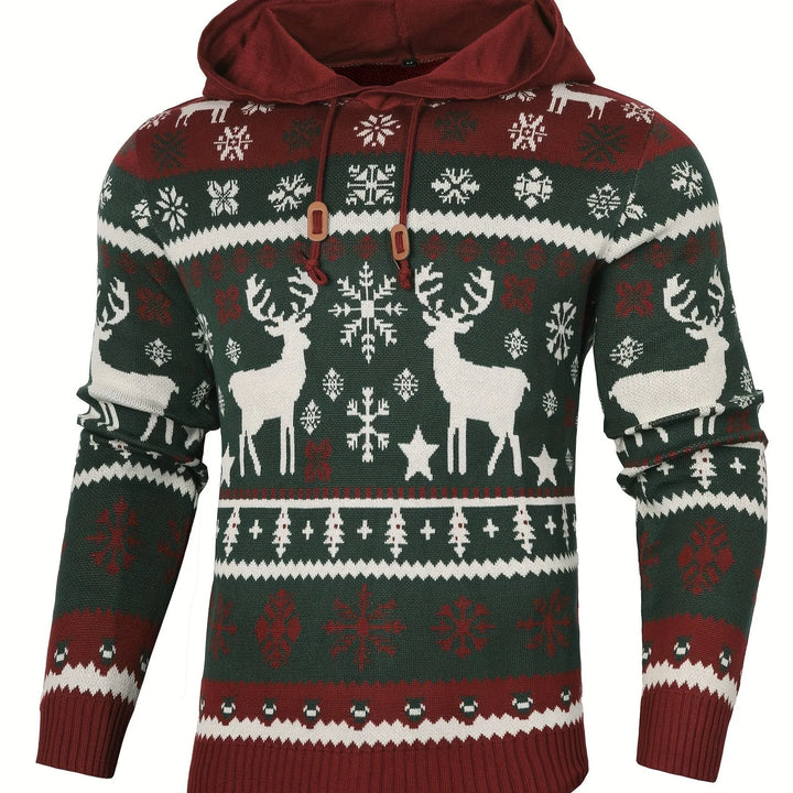 Archibald | Men's Christmas Hoodie Sweater  - Size:XS;Color:Christmas Style 1