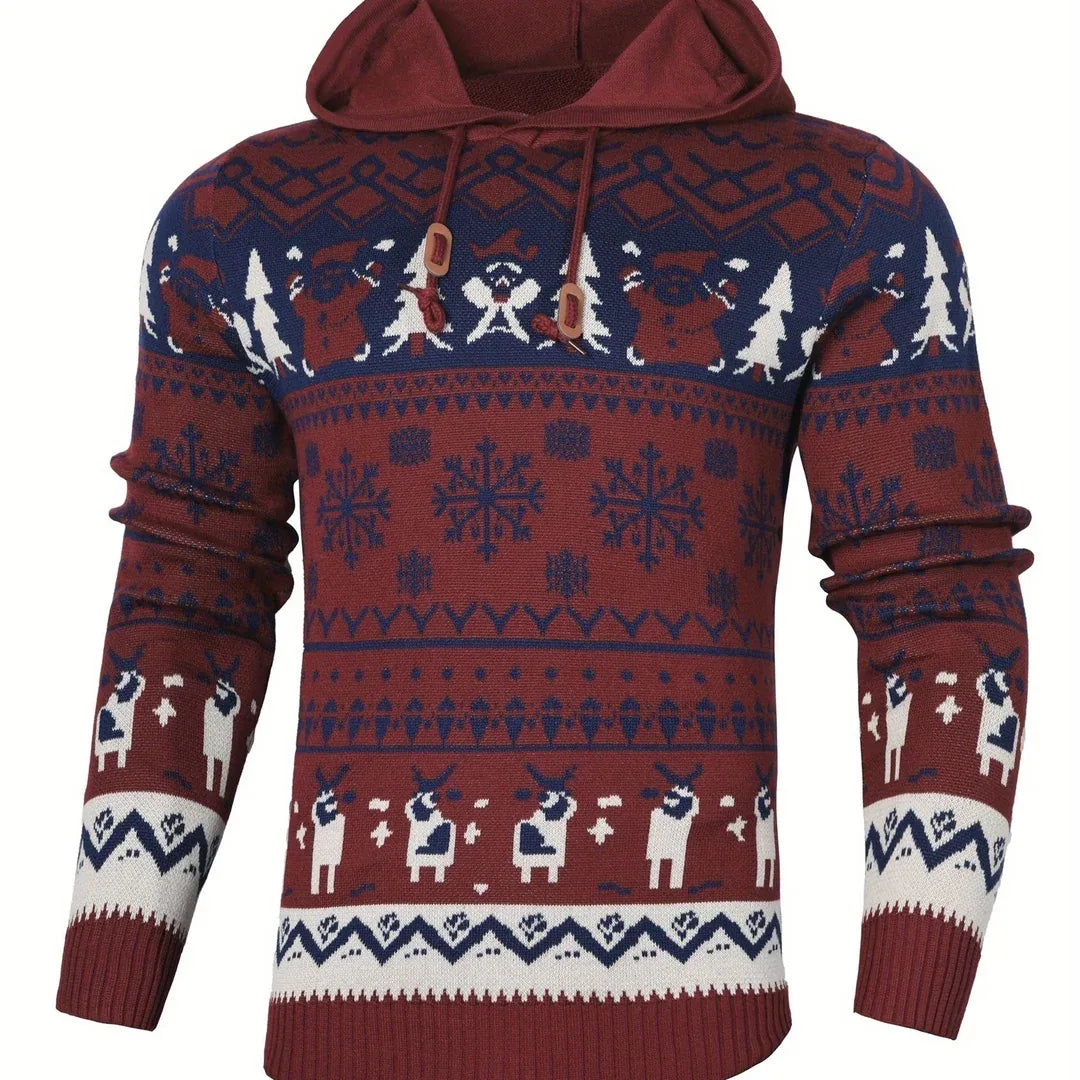 Archibald | Men's Christmas Hoodie Sweater  - Size:XS;Color:Christmas Style 2