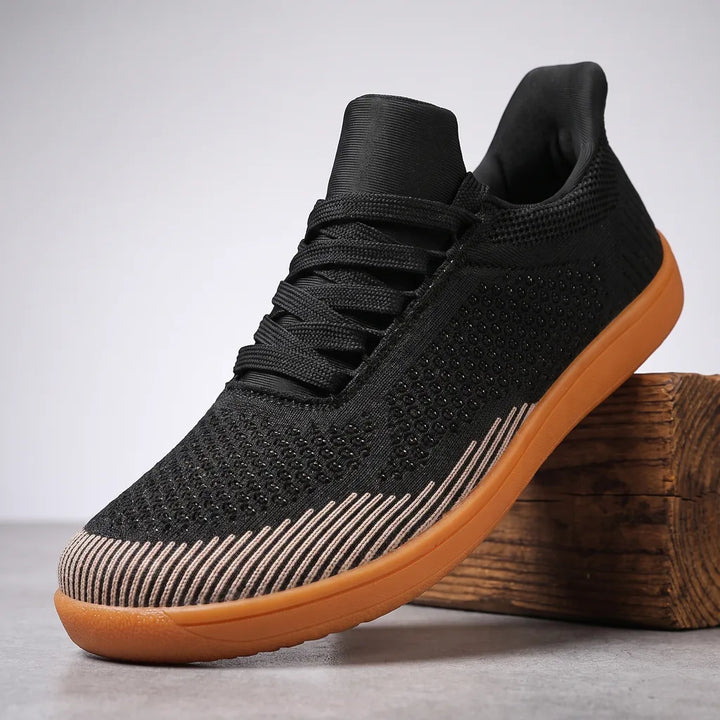 Arden Barefoot Sneakers - Color:Black/Orange;Size:38