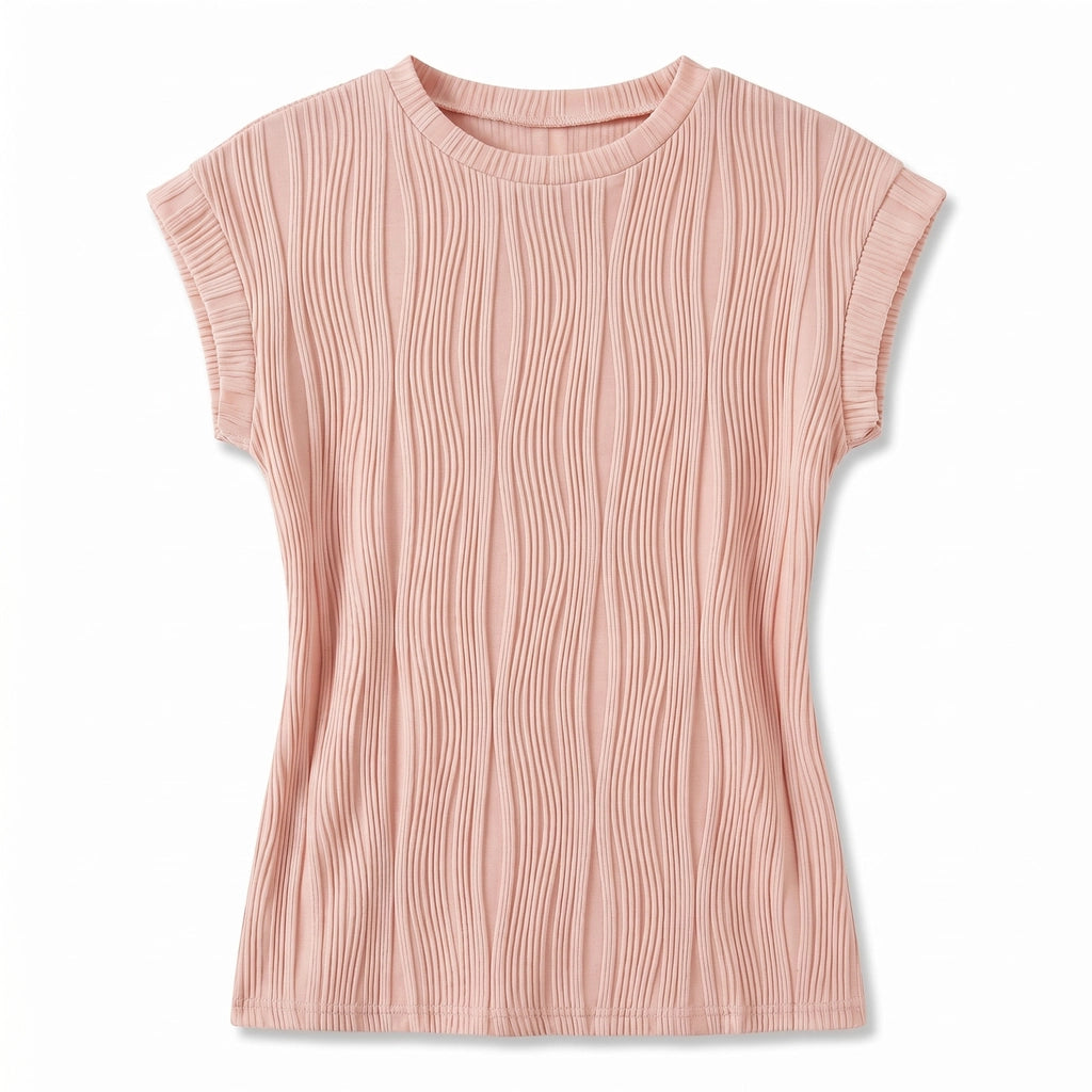 Aria Raglan Top - Color:Pale Pink;Size:XS