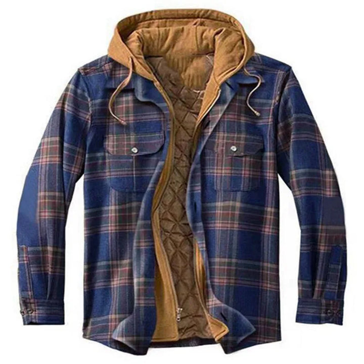 Arlo | Men's Winter Flannel Jacket - Size:XS;Color:Dark Blue