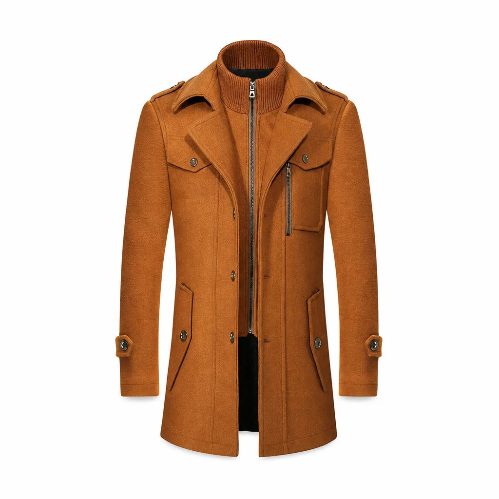 Ashford Wool-Blend Coat - Color:Beige;Size:S
