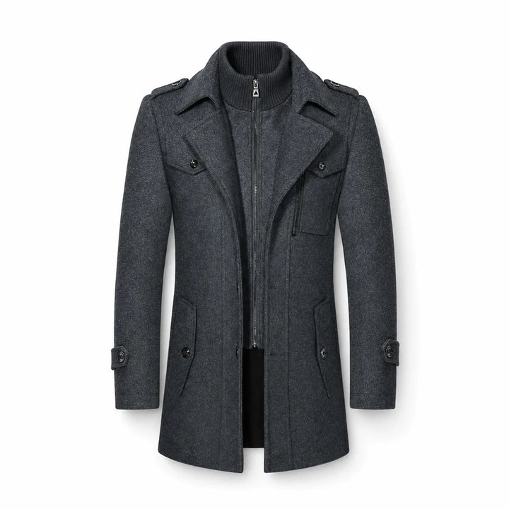 Ashford Wool-Blend Coat - Color:Gray;Size:S
