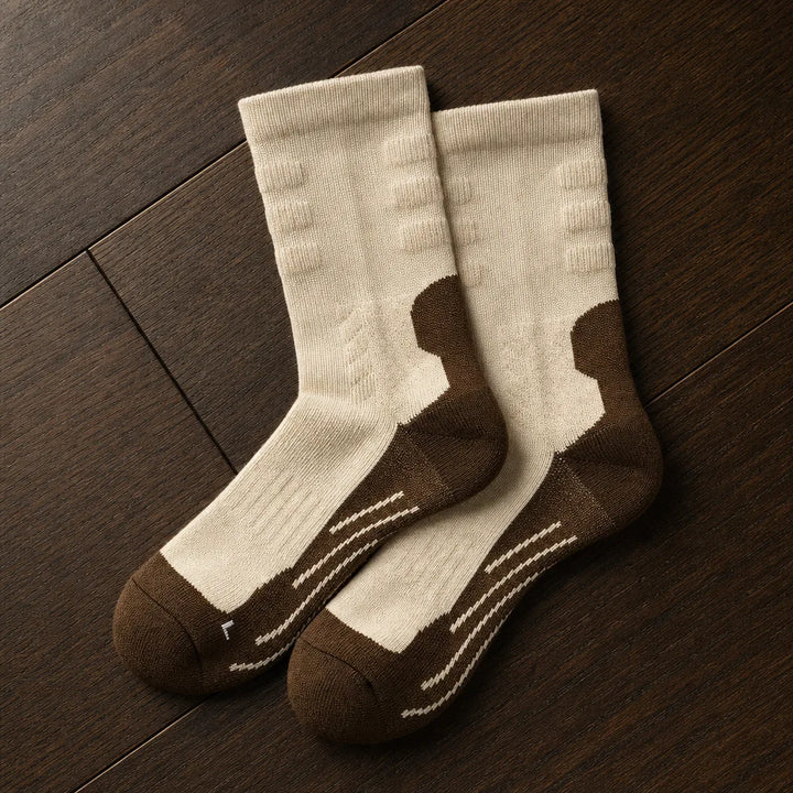 Ashwood | Merino Wool Hiking Socks  - Color:Beige;Size:M