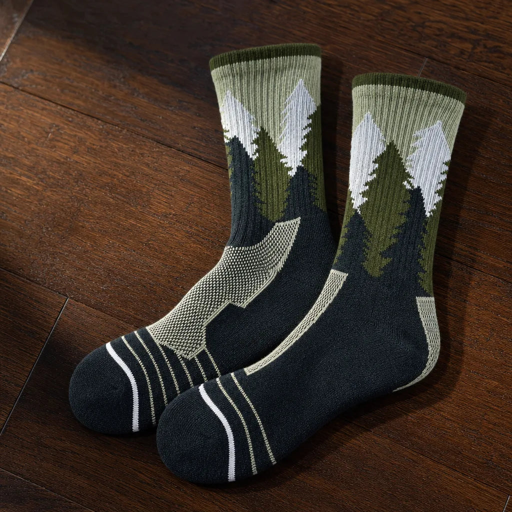 Ashwood | Merino Wool Hiking Socks  - Color:Green;Size:M