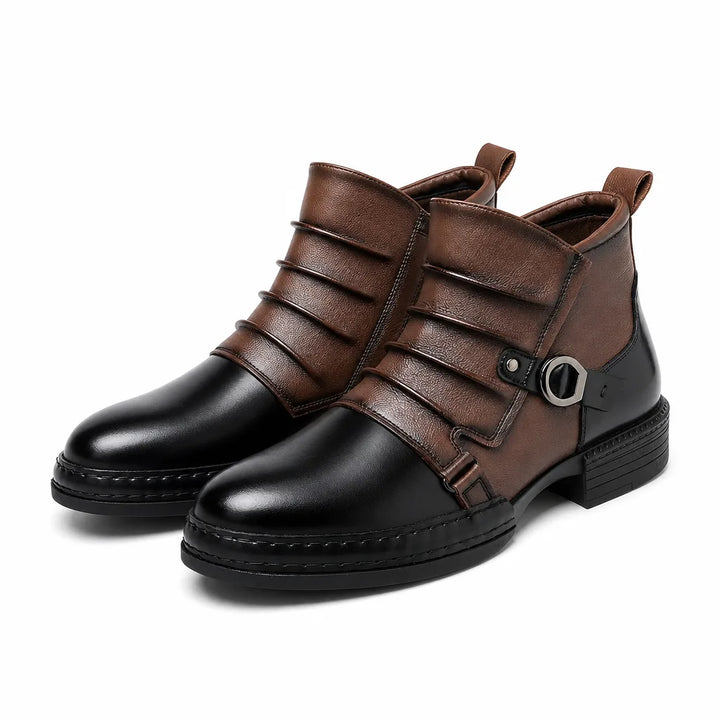 Atlas Biker Boots - Color:Black;Size:39