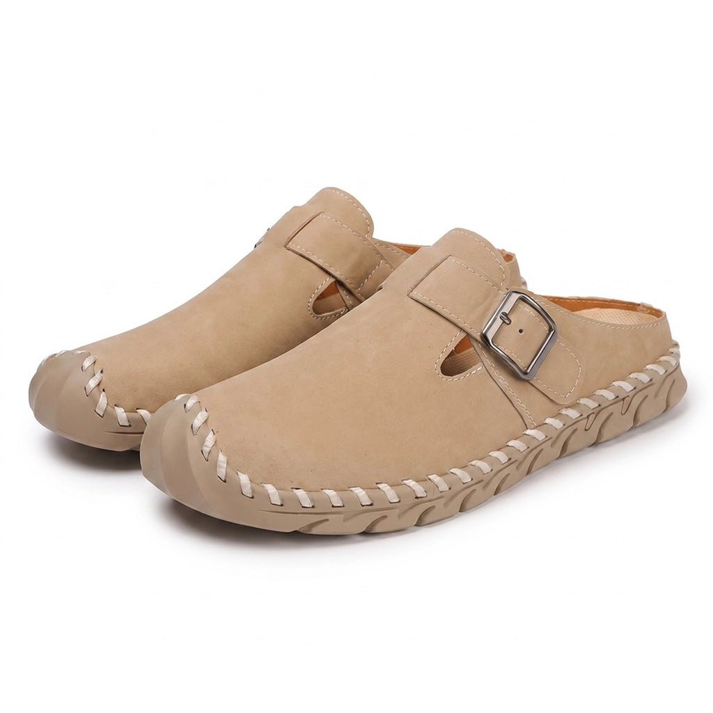 Avery Miller Woven Mules - Color:Khaki;Size:36