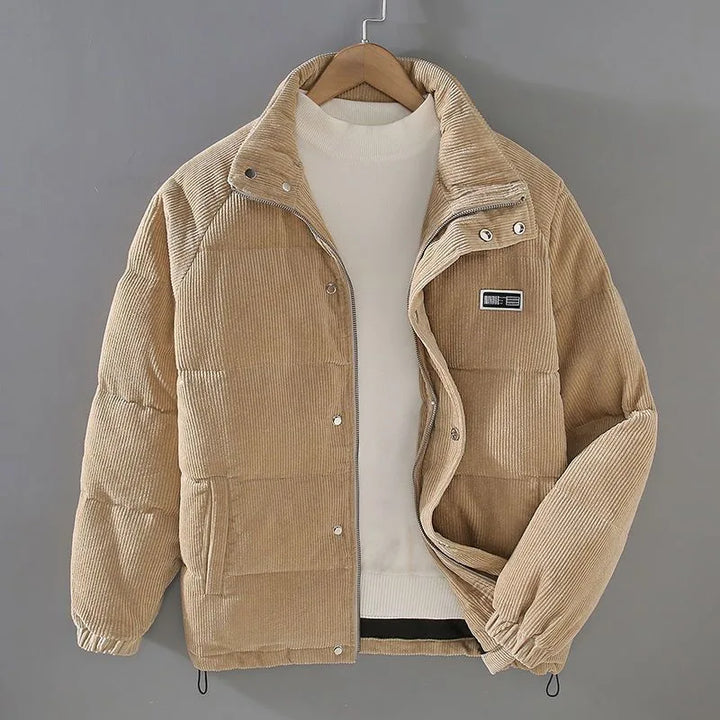 Ayres | Men's Corduroy Winter Jacket - Color:Khaki;Size:XS