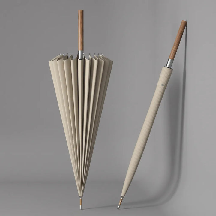Barnaby | Long Handle Outdoor Umbrella - Color:Beige
