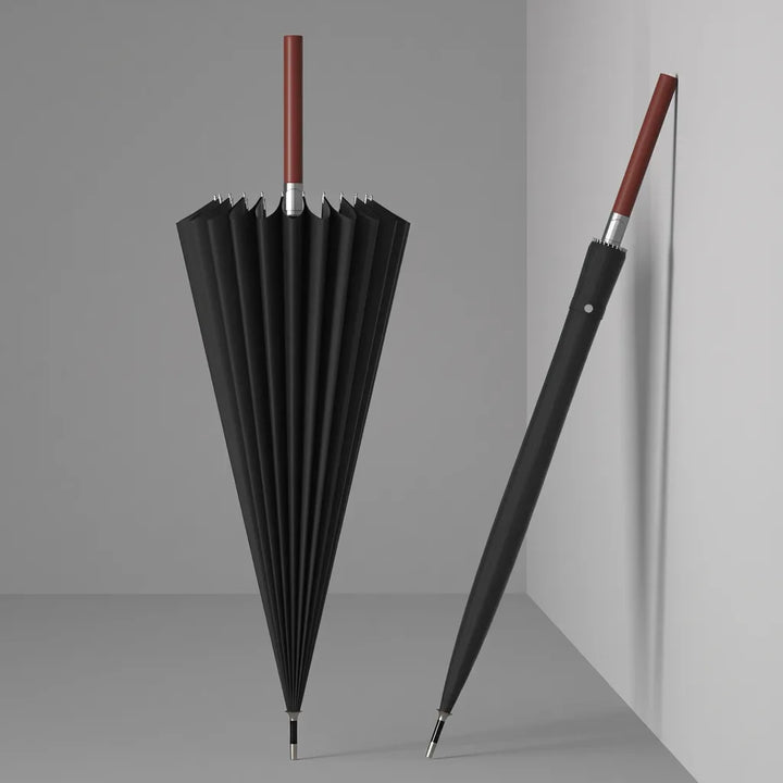 Barnaby | Long Handle Outdoor Umbrella - Color:Black