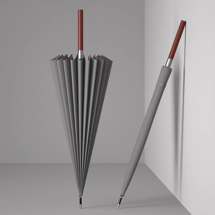 Barnaby | Long Handle Outdoor Umbrella - Color:Gray
