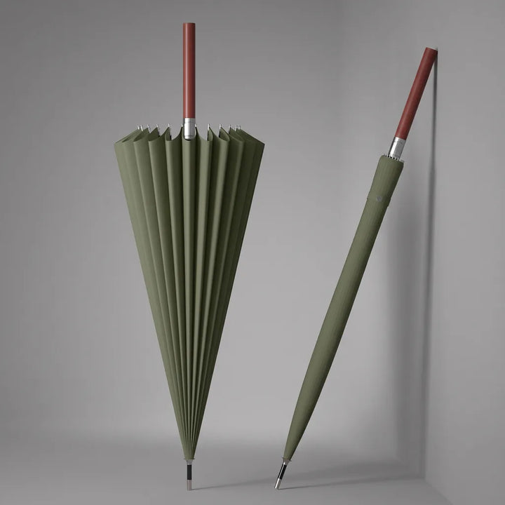 Barnaby | Long Handle Outdoor Umbrella - Color:Green