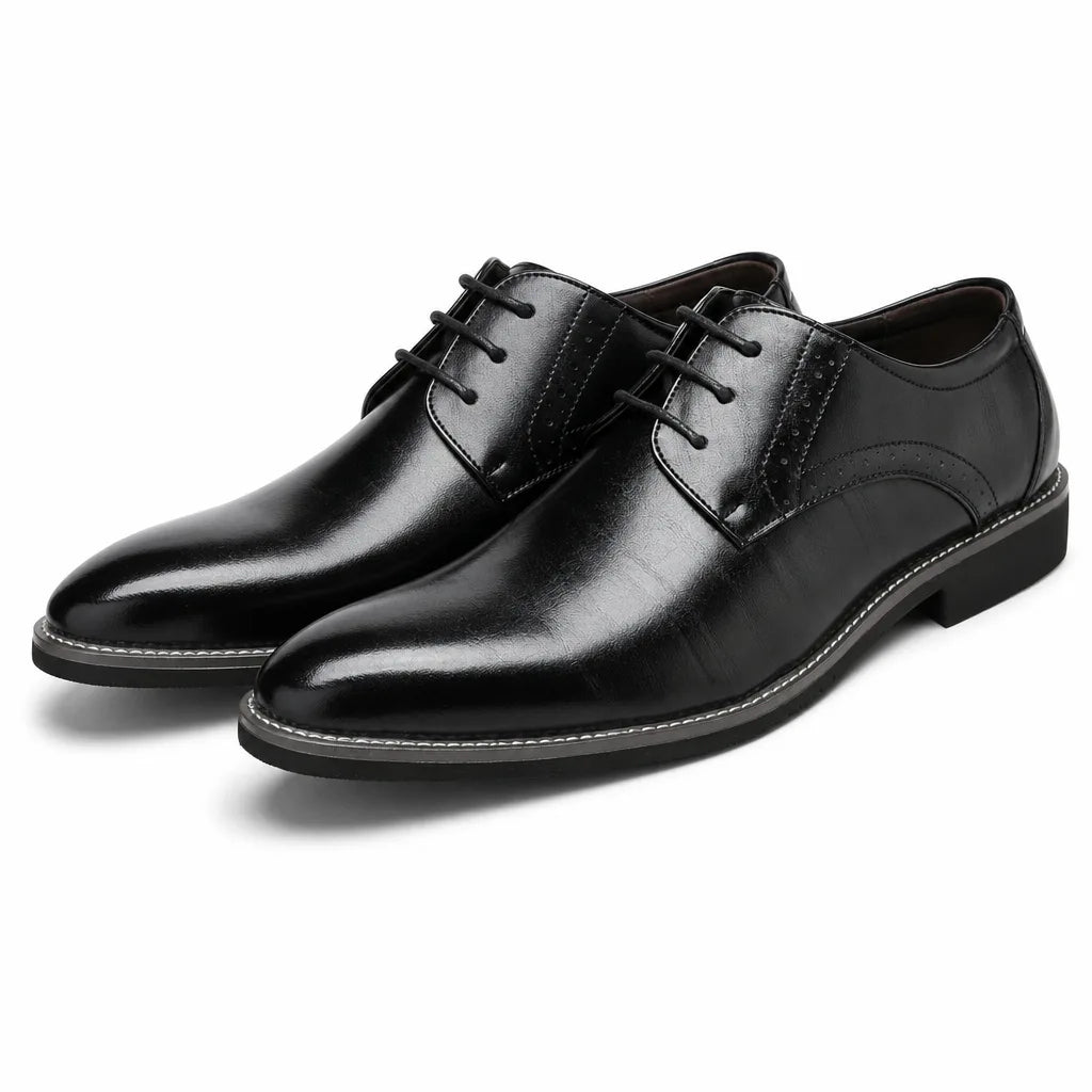 Barrett Lace-Up Dress Shoes - Color:Black;Size:38